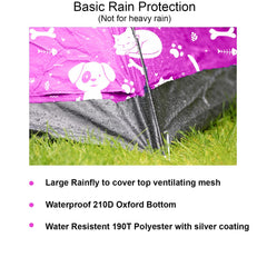 ANJ Outdoors KidzAdventure pop-up setup demonstrates quick assembly in minutes