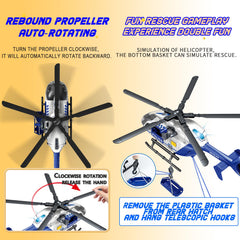 ANJARU rescue helicopter with rope hook and basket for missions