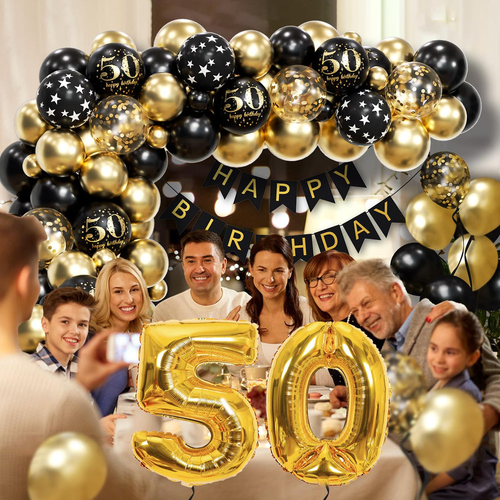 Anjerlfu gold confetti balloons enhance joyful celebration moments