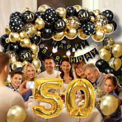 Anjerlfu gold confetti balloons enhance joyful celebration moments