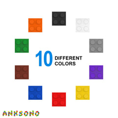 Anksono sturdy brick set supports long-lasting kid-friendly play.