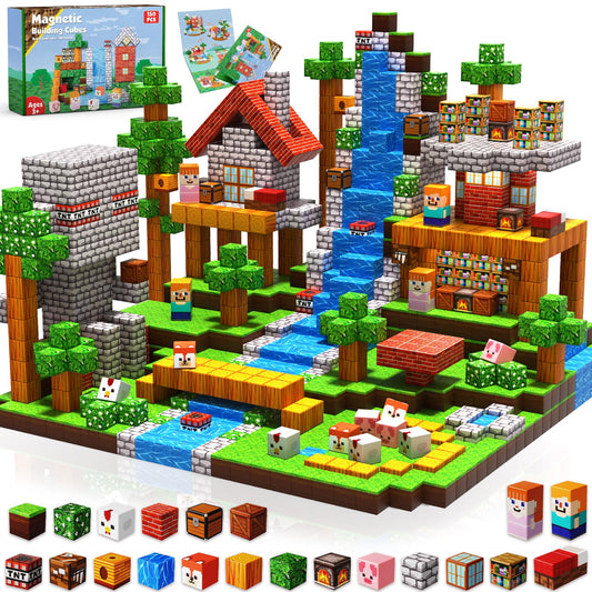 Annexfun Grassland flowing water block set for imaginative play and fine motor skills.