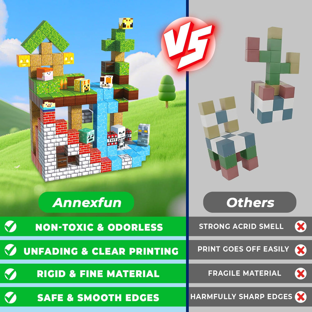 Children building with Annexfun blocks to explore STEM concepts