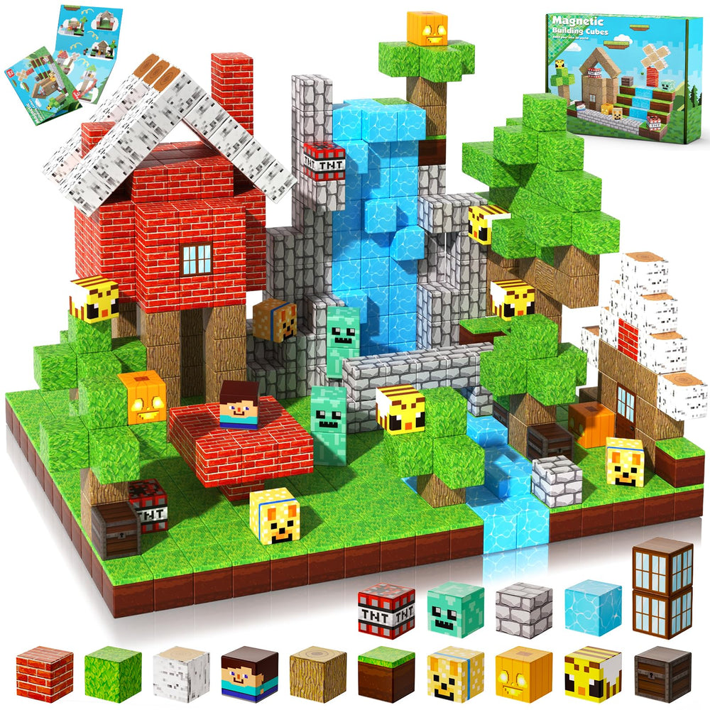 Annexfun magnetic blocks 100pcs box and open-ended building play.
