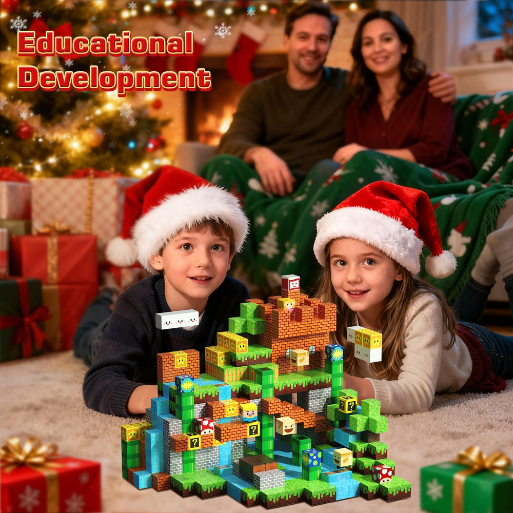 Annexfun Magnetic Blocks building creation encourages spatial reasoning and fine motor skills.