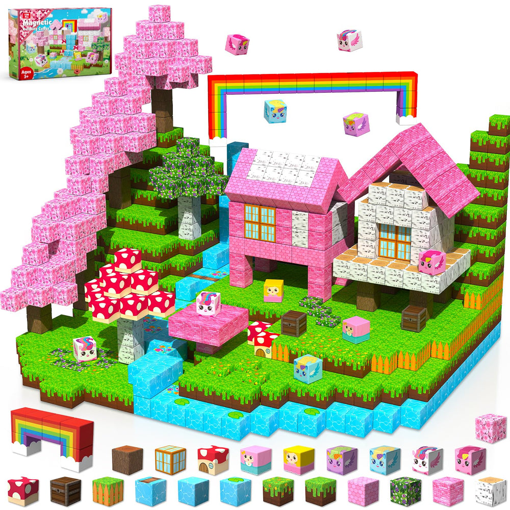Annexfun Magnetic Blocks unicorn cubes pack sparks imaginative play and early STEM exploration
