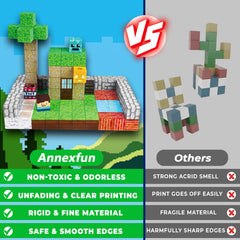 Annexfun sensory blocks rustle softly to attract toddlers' attention during play