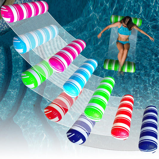 ANNIL 5-pack inflatable pool floats for relaxing poolside.