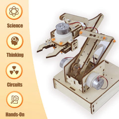 ANNISOKA robot arm kit wiring and PCB setup enabling precise arm movement control.