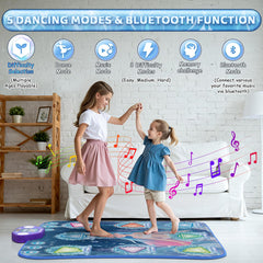 ANNKIE dance mat Bluetooth connect enables personalized music sessions.