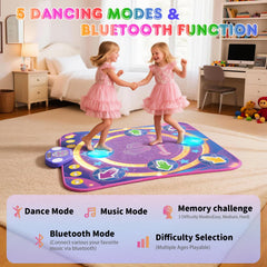 ANNKIE Dance Mat showing five modes for varying skill levels and play styles