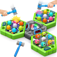 ANNKIE Whack Game mode switch showing Easy, Competitive, and Memory options for kids