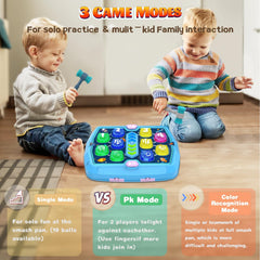 ANNKIE Whack Game Mole soft hammers provide safe pounding.