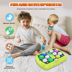ANNKIE Whack Mole toy flashing ball closeup shows colorful lights for sensory engagement.