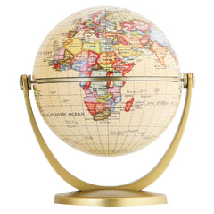 Annova Mini Antique Globe 4-inch on a swiveling desk base for decoration and learning