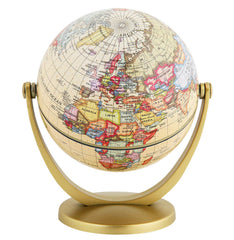 Annova Mini Antique Globe features high-quality print for clear map reading