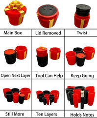 Annoying Nested Screw Box hides cash or notes securely in a compact gift.