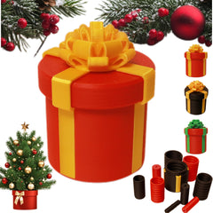 Annoying Nested Screw Gift Box red outside box, ideal for surprising cash gifts and playful pranks.