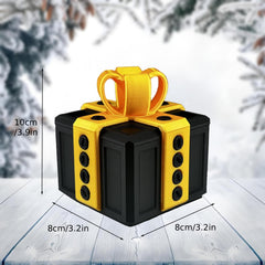 Annoying Present Box Unassembled Kit includes screws for quick setup and reuse