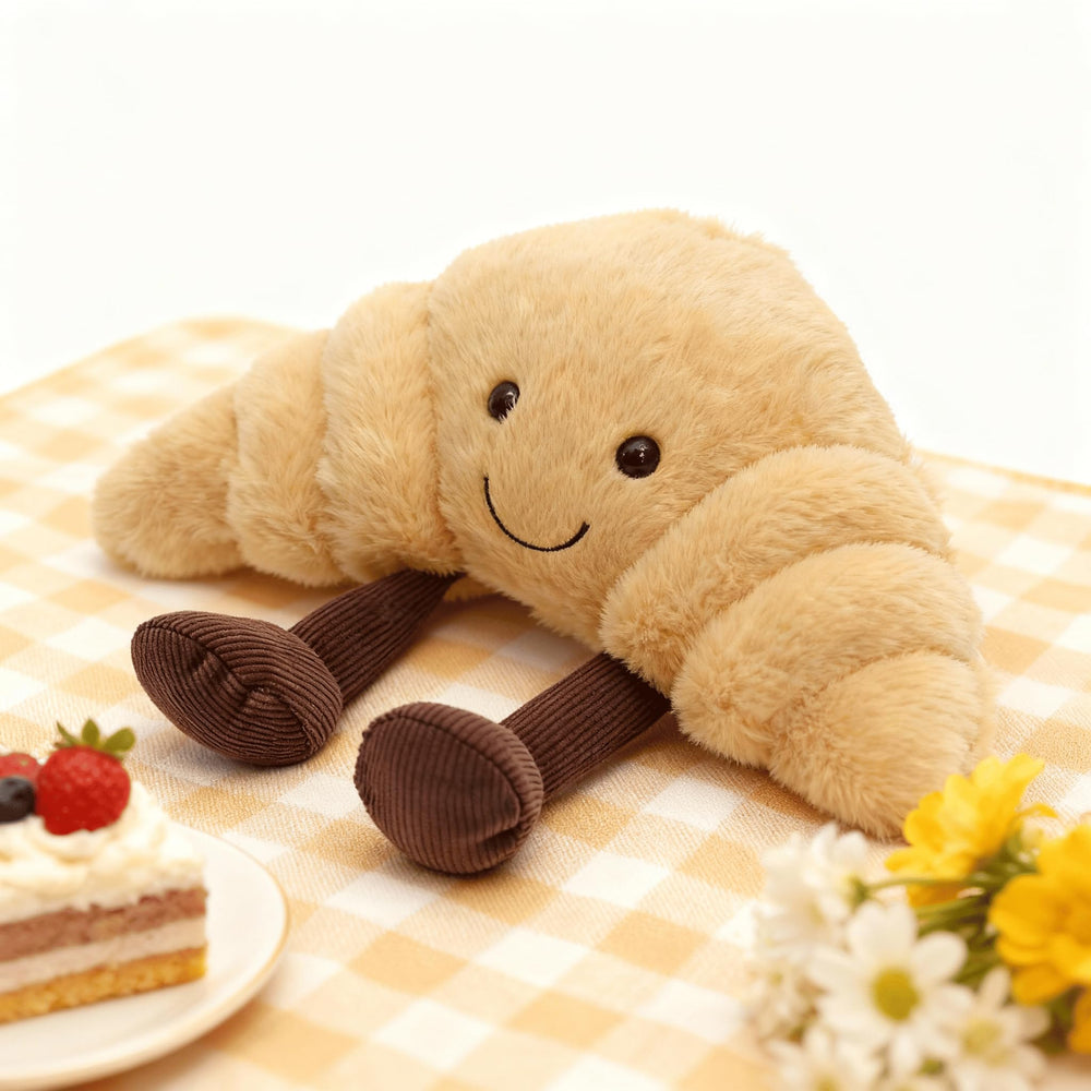 Annshein croissant plush makes a delightful gift for kids and friends.