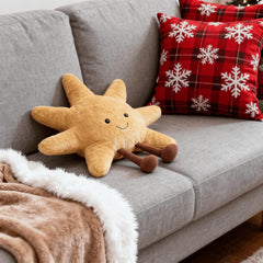 Annshein compact plush doubles as cozy travel companion and decor.