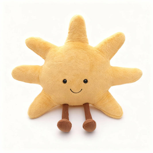 Annshein weighted sun plush, 12in for hugs and on-the-go comfort.