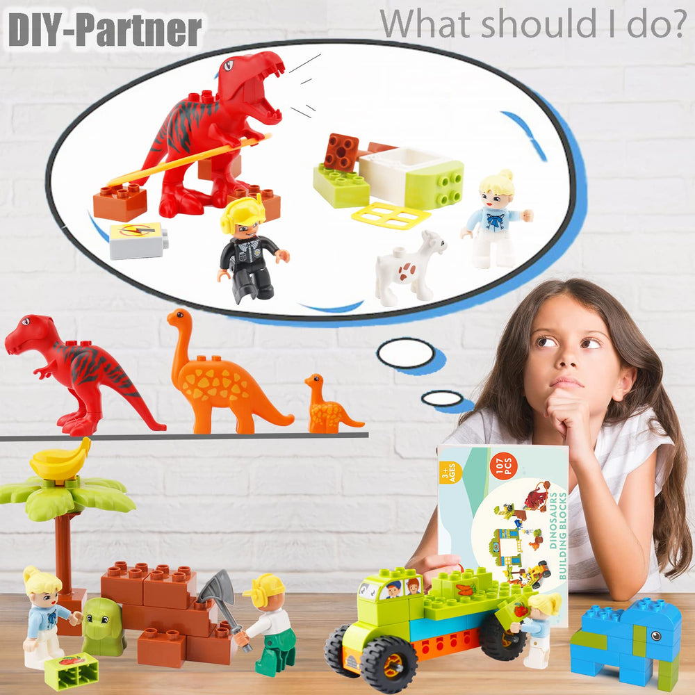 Anpcso dinosaur farm scene figures inspire imaginative farming adventures
