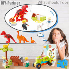 Anpcso dinosaur farm scene figures inspire imaginative farming adventures
