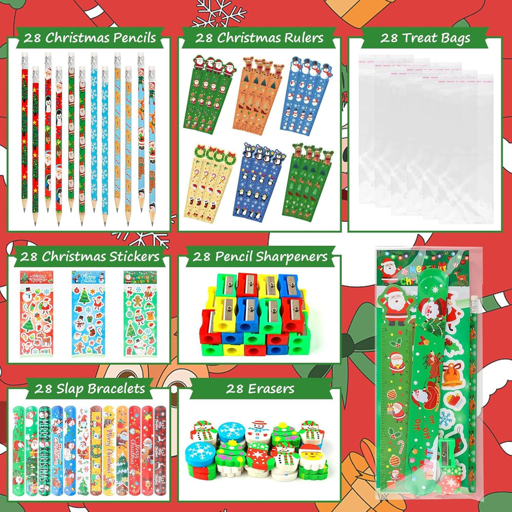 ANPHILE 28-pack Christmas rulers for precise measurements and crafts