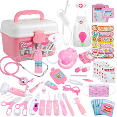 Anpro 46Pcs Doctor Kit stethoscope for gentle play and imaginative medical role-play.