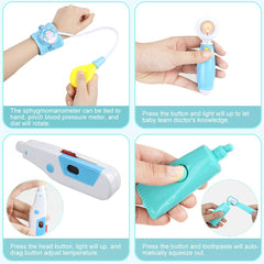 Anpro kids medical thermometer toy enhances realistic play and health awareness.