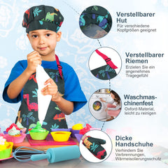 Anpro kids oven mitts for safe, practical kitchen practice and easy cleaning.