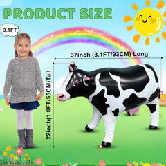 Anroog yard and patio decor cow inflatables for festive gatherings.