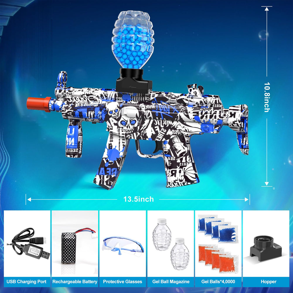 Anstoy gel ball blaster blue 90 plus ft range for extended play