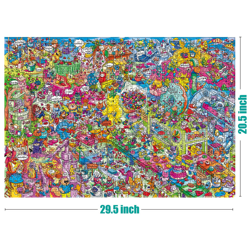 ANTELOPE Catndyland puzzle matte finish reduces glare for comfortable play
