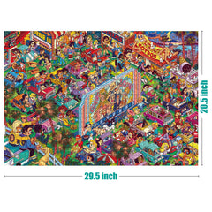 Antelope matte finish puzzle reducing glare for clear piece visibility