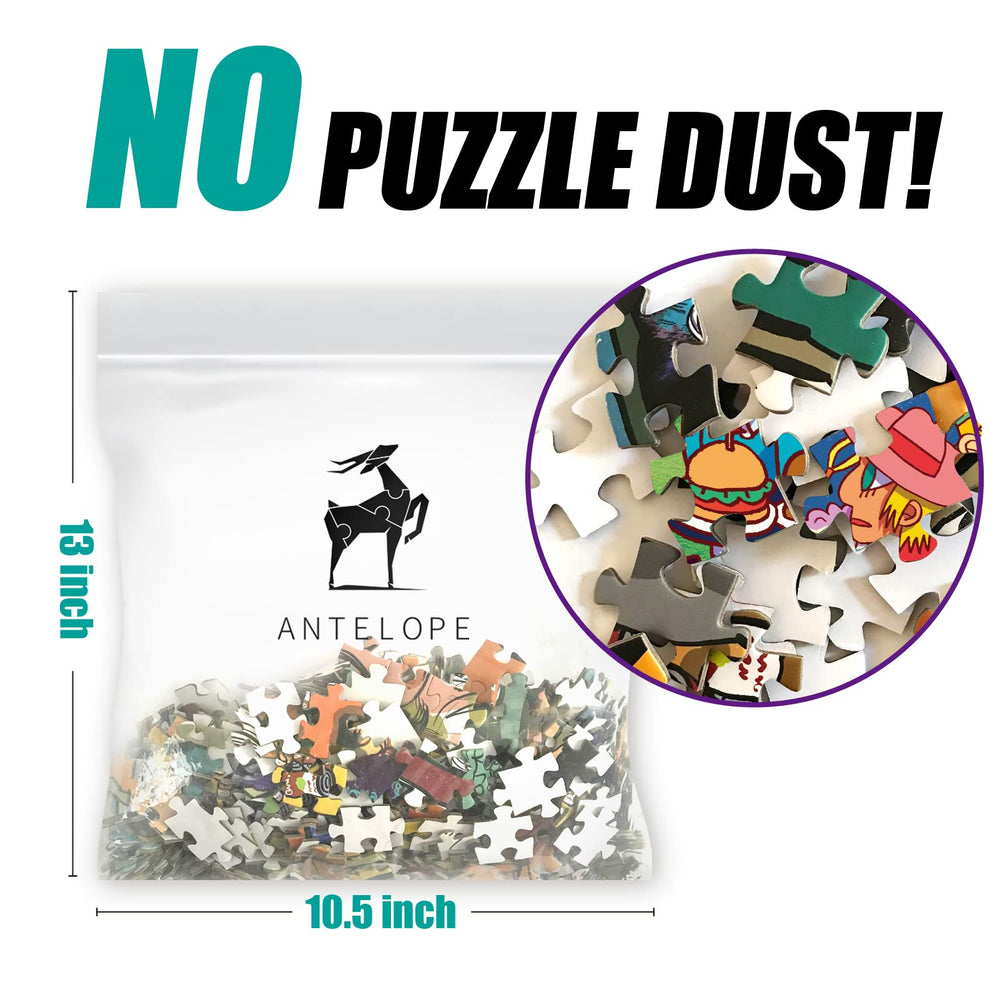 Antelope sturdy cardboard puzzle construction for durable play
