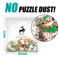 ANTELOPE Zero-dust puzzle tray keeps pieces clean for focused solving.
