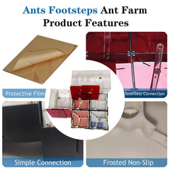 Ants Footsteps water tower view enables hydration monitoring and nest stability checks.