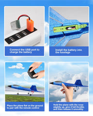 ANTSIR F22 RC plane with EPP durability for outdoor learning sessions