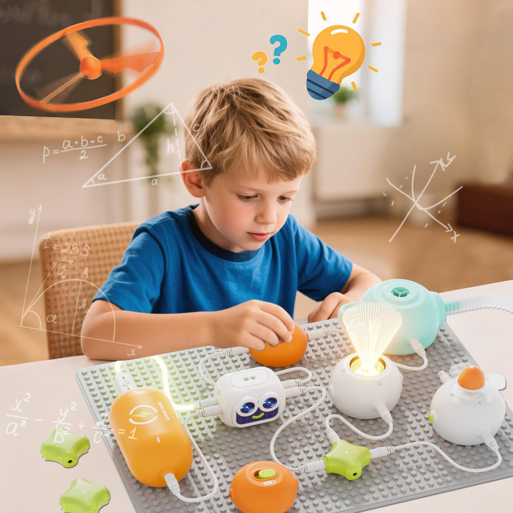 Anyeve flying saucer accessory enabling dynamic STEM experiments.
