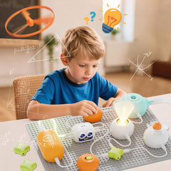 Anyeve flying saucer accessory enabling dynamic STEM experiments.