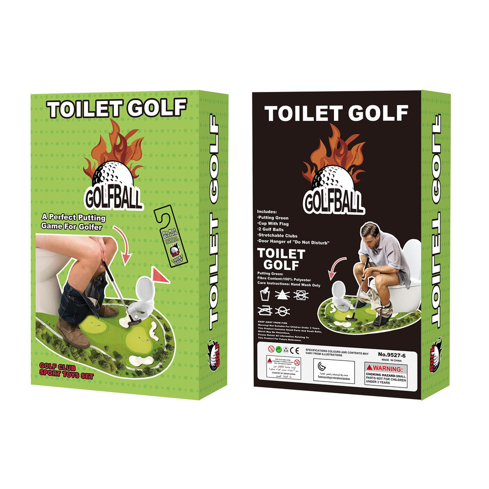 Anyflee Toilet Golf Set 3D printed putting green enhances realism