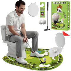 Anyflee Toilet Golf Set retractable club for quick bathroom practice and fun