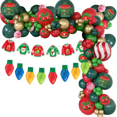 ANYMONYPF Christmas Ugly Sweater banner enhances entrance decor with playful holiday charm.
