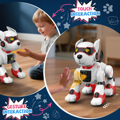 AnySun Robot Dog dances and sings to energize playtime.