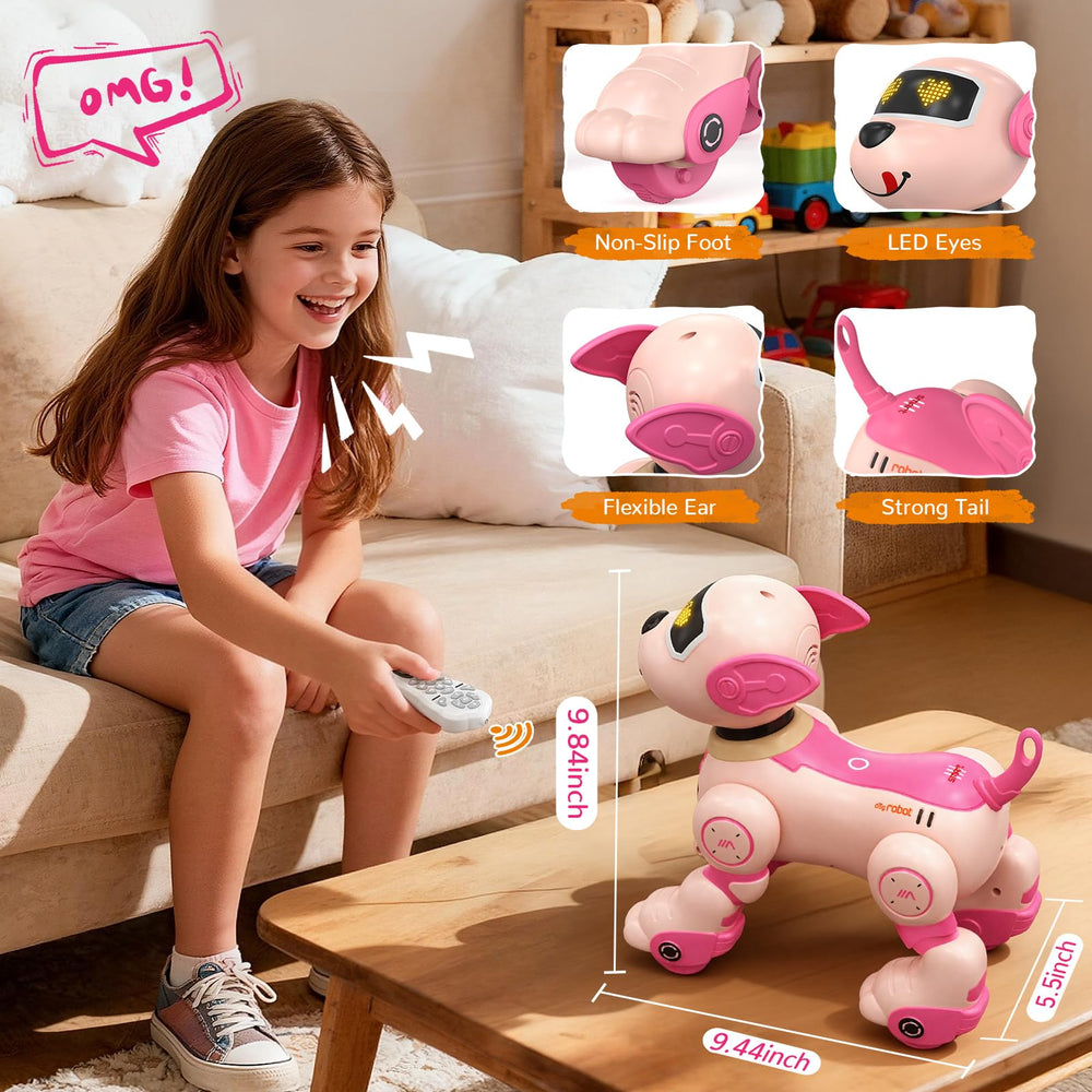 anysun robot dog playing songs and stories for kids