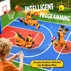 anysun robot dog toy dancing and singing during interactive sessions