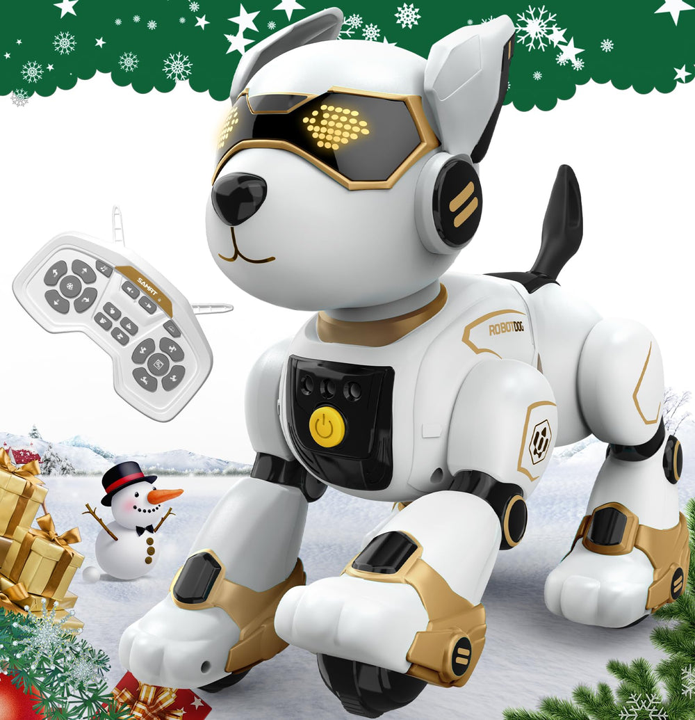 AnySun robot dog toy in remote control mode for interactive play