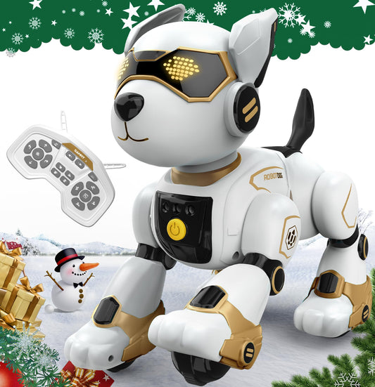 AnySun robot dog toy in remote control mode for interactive play